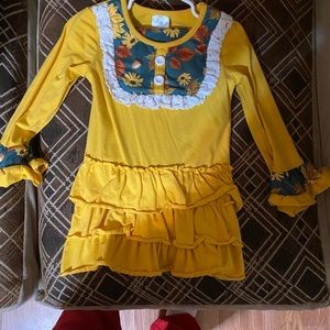 Yellow and green floral